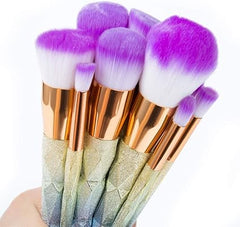Ammiy Makeup Brushes Sets Professional 10/ 18 Pcs Make up Brushes Premium Synthetic Foundation Brushes Blending Face Powder Blush Eyeshadow Eyeliner Make Up Brush Kit with PU Leather Bag