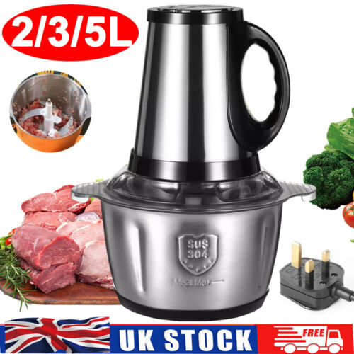 2/3/5L Electric Meat Grinder Mincer Mixer Blender Food Chopper Processor Blender
