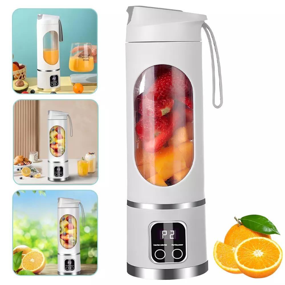 Portable USB Rechargeable Juicer Cup Electric Mixer Blender Smoothie Maker 450ml - Household Kitchen Appliance