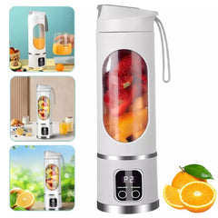 Portable USB Rechargeable Juicer Cup Electric Mixer Blender Smoothie Maker 450ml - Household Kitchen Appliance