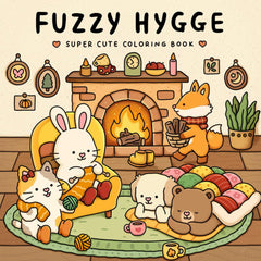 Fuzzy Friends Coloring Book - Cute and Cozy Animals for Stress Relief