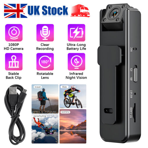 Body Camera 1080P Pocket Video Portable Police Recorder Night Vision Cam