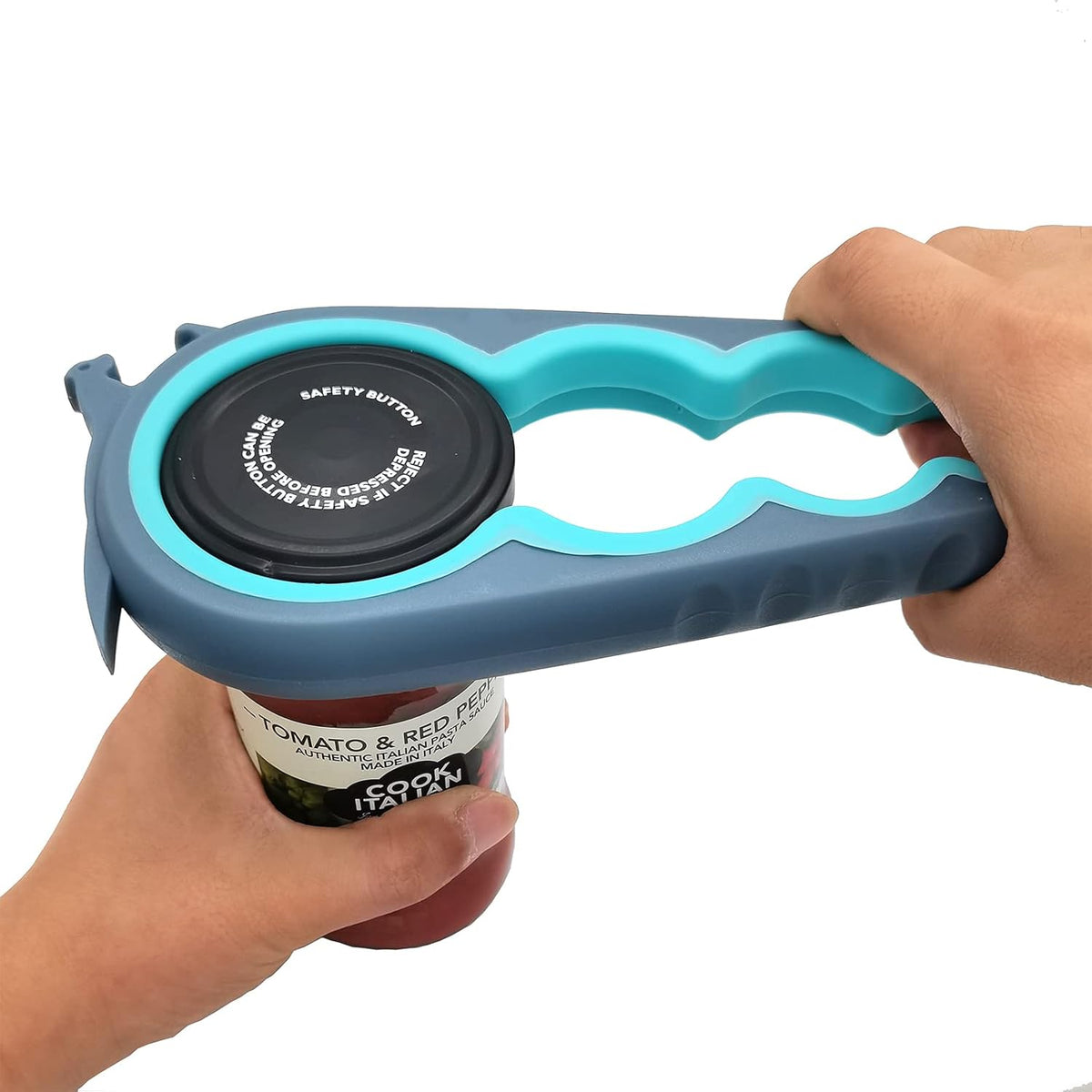 Otstar Jar Opener Bottle Opener and Ring Pull Can Opener for Weak Hands Arthritis Hands, Elderly Kitchen Lid