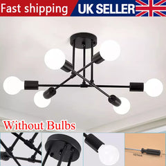 LED Ceiling Light Chandelier vintage pendant lights fitting Bedroom Lamp Sputnik