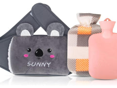 Hot Water Bottle Belt Koala Rubber with Soft Waist Cover for Neck Shoulder Back Legs and Waist Warming Cup Multicolor