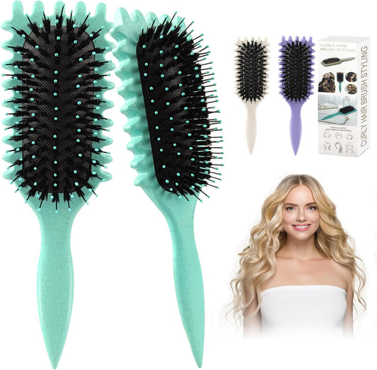 Curl Defining Brush,Hair Brushes,Define Styling Brush for Detangling Hair Bristle Hairs Shape Brushes for Women Girls Effective Combing and Styling