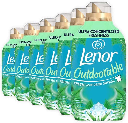 Lenor Outdoorable Fabric Conditioner 210 Washes, 6x490ml, Northern Solstice - Ultra Concentrated Freshness Household Fragrance Scented Perfume