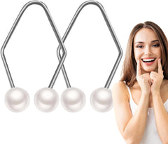 Dimple Trainer | Dimple Makers | Face Muscle Trainer | Stainless Steel Rustproof Smile Exercisers | Women Men Smile Correctors | Facial Beauty Training Tool For Working, Reading (Sliver)