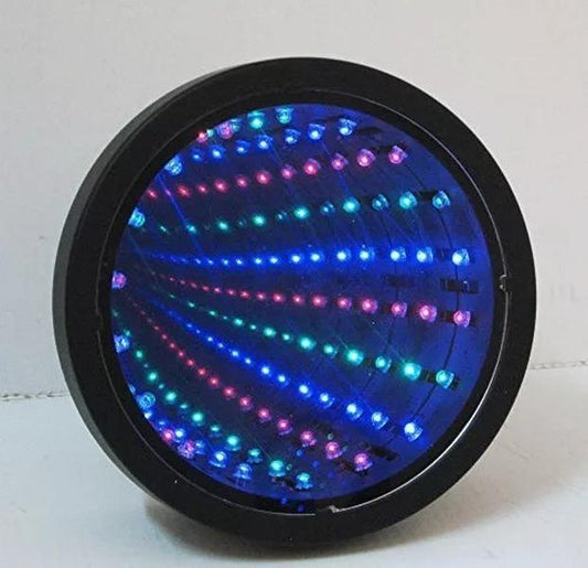 Sensory Infinity Mirror Light Autism Tunnel Wall Relaxing Calm Desk Lamp LED for Office and Home