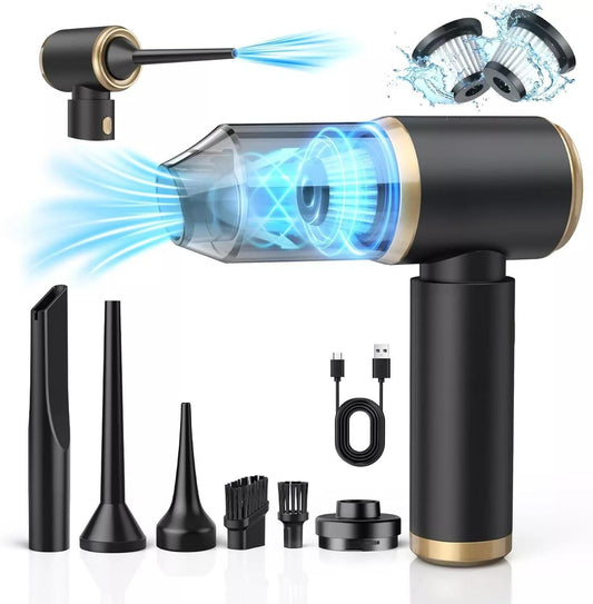 Powerful Cordless Car Vacuum Cleaner with Strong Suction for Wet/Dry Cleaning - Usb