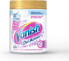 Vanish Gold Oxi Action Crystal White Chlorine Bleach Free Stain Remover Powder, For Whites, 1.9 kg Household Detergent
