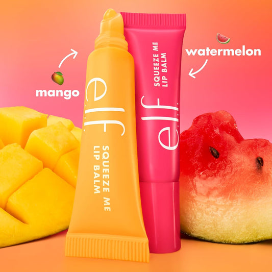 e.l.f. Squeeze Me More Lip Balm Duo - Hydrating Formula for Ultimate Comfort - Skincare