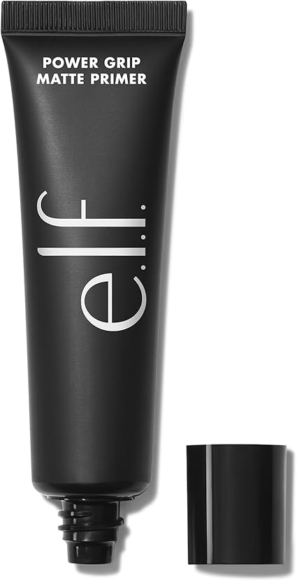 e.l.f. Power Grip Matte Primer, Matte Finish, Long-Lasting, Suitable for All Skin Types, Infused with Lemon Myrtle Blend, Vegan & Cruelty-Free