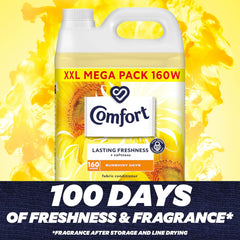 Comfort Pure Sensitive Fabric Conditioner dermatologically tested gentle next to sensitive skin 160 washes (4.8 L)