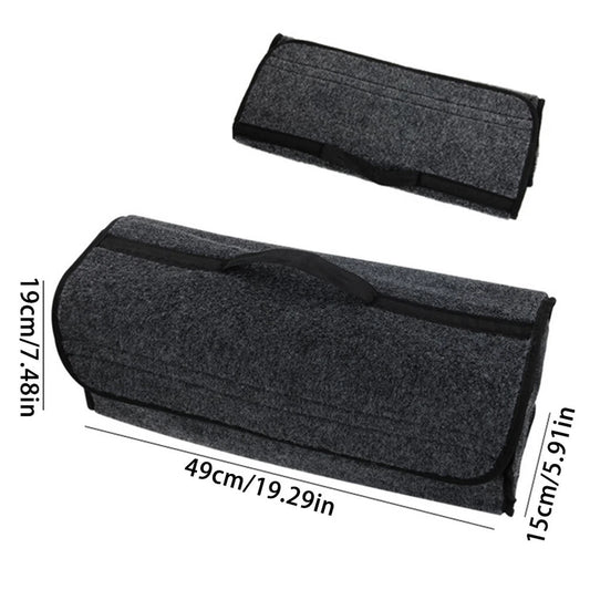 Car Boot Organiser Large Carpet Storage Bag Tools Travel Tidy Hook Loop Case