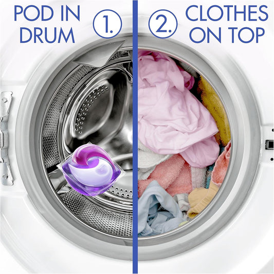 Bold All-in-1 Pods Washing Liquid Capsules Lavender & Camomile 108 Washes (54x2), Washing Detergent for Brilliant Cleaning with Built-in Fabric Softener