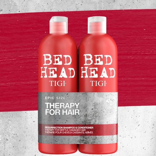 Bedhead by TIGI | Resurrection Shampoo and Conditioner Set | Hair care for brittle and damaged hair | Powerful, regenerating care formula | 2 x 750ml