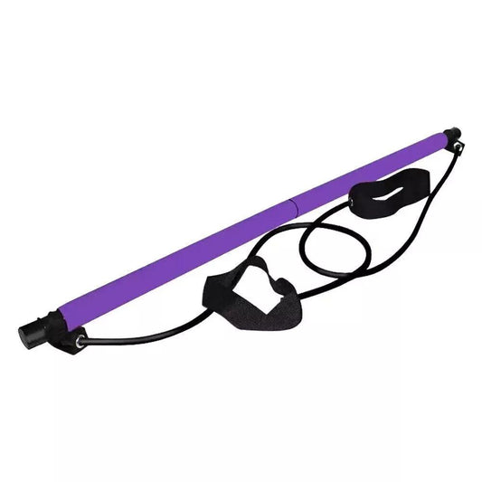 Adjustable Pilates Bar with Resistance Band for Home Gym Workouts