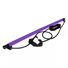 Adjustable Pilates Bar with Resistance Band for Home Gym Workouts