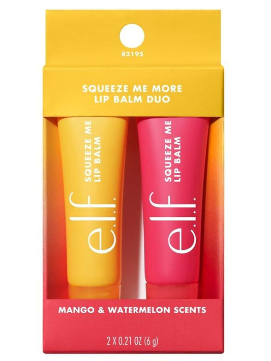 e.l.f. Squeeze Me More Lip Balm Duo - Hydrating Formula for Ultimate Comfort - Skincare