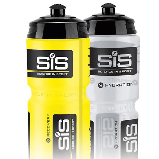 SIS Clear Sports Water Bottle, Plastic Water Bottle, Black Logo, Transparent Colour, 800 ml