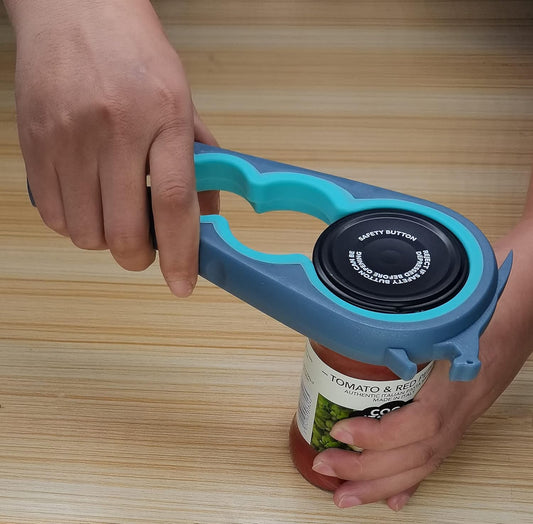 Otstar Jar Opener Bottle Opener and Ring Pull Can Opener for Weak Hands Arthritis Hands, Elderly Kitchen Lid