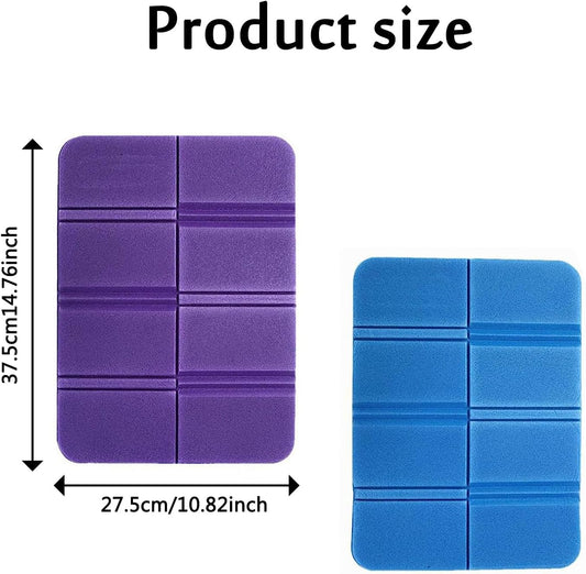 2pcs Moistureproof Foldable Outdoor Seat Cushion,Folding Foam Sit Mat Thermally Insulated Folding Seat Pad Moisture-Proof Folding Seat Mat for Outdoor Hiking Walking Camping Picnic Park(2 Colors)