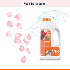 Vax Original 1.5L Carpet Cleaner Solution, Stain Remover Shampoo, Rose Burst Scent, Suitable for Everyday Cleaning, 1-9-142055, White