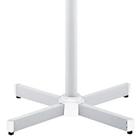 Generic 16 OSCILLATING PEDESTAL AIR COOLING ELECTRIC FAN EXTENDABLE ADJUSTABLE STAND, White