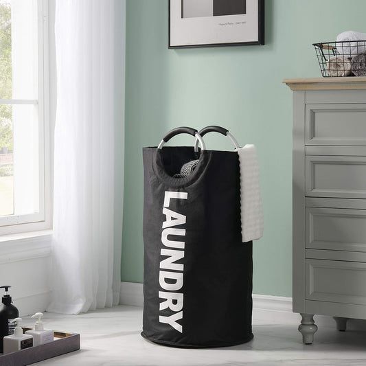 90L Laundry Basket with Soft Cushion Handle, Waterproof, Clothes Basket, Home Organizer for Laundry Pack