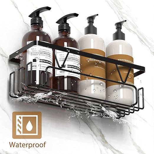 Kegii Shower Caddy 1/3/4 Pack, Bathroom Storage Shelf Organiser, No Drill Adhesive Rack, Stainless Steel