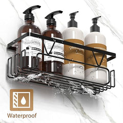 Kegii Shower Caddy 1/3/4 Pack, Bathroom Storage Shelf Organiser, No Drill Adhesive Rack, Stainless Steel