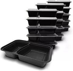 5x pieces of Plastic Food Containers with Lids Meal Prep Boxes Microwave Freezer Takeaway Box