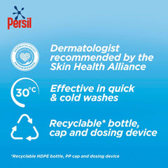 Persil Non Bio Laundry Washing Liquid Detergent outstanding stain removal in quick & cold washes tough on stains, gentle next to sensitive skin 35 washes (945 ml)