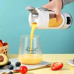 Portable USB Rechargeable Juicer Cup Electric Mixer Blender Smoothie Maker 450ml - Household Kitchen Appliance