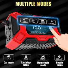 New Smart Car Battery Charger Automatic Jump Starter Pulse Repair 12V AGM/GEL UK