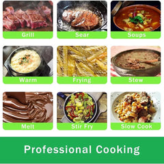 2200W Electric Induction Hob Portable Digital Touch Single Cooker Hot Plate Tool for Home Kitchen