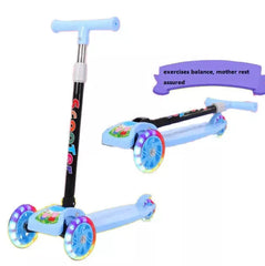 Adjustable Kids scooter 3 wheels kids kick push Flashing Led Light Up For Gift