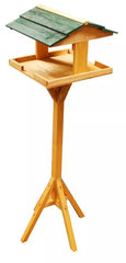 Traditional Wooden Bird Table Garden Birds Feeder Feeding Station Free Standing
