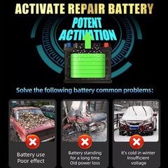 New Smart Car Battery Charger Automatic Jump Starter Pulse Repair 12V AGM/GEL UK