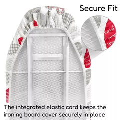 Ironing Board Cover Elasticated Easy Fit Heat Reflective Double Layer 122x38cm