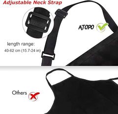 4 Pack Chef Aprons, Apron with 2 Pockets, Waterproof Adjustable Apron for Men, Women, Professional Kitchen Apron for Kitchen, Gardening, Restaurant, Barbecue, Coffee