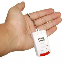 SENSOR MOTION PIR WIRELESS ALARM WITH 2 REMOTE CONTROLS SHED GARAGE HOME CARAVAN