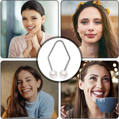 Dimple Trainer | Dimple Makers | Face Muscle Trainer | Stainless Steel Rustproof Smile Exercisers | Women Men Smile Correctors | Facial Beauty Training Tool For Working, Reading (Sliver)