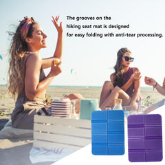 2pcs Moistureproof Foldable Outdoor Seat Cushion,Folding Foam Sit Mat Thermally Insulated Folding Seat Pad Moisture-Proof Folding Seat Mat for Outdoor Hiking Walking Camping Picnic Park(2 Colors)