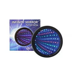 Sensory Infinity Mirror Light Autism Tunnel Wall Relaxing Calm Desk Lamp LED for Office and Home
