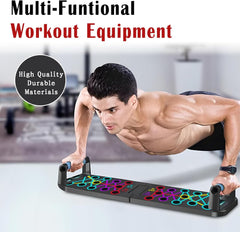 12 in-1 Push Up Board for Home Gym - Foldable Portable Strength Training Equipment