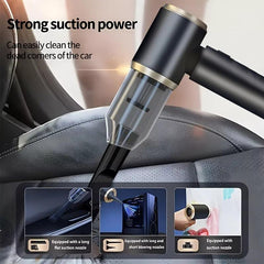 Powerful Cordless Car Vacuum Cleaner with Strong Suction for Wet/Dry Cleaning - Usb