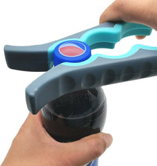 Otstar Jar Opener Bottle Opener and Ring Pull Can Opener for Weak Hands Arthritis Hands, Elderly Kitchen Lid