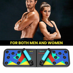 12-in-1 Family Push Up Board Chest Back Triceps Portable Workout Station Folding